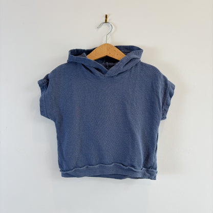 Blue Woven Hooded Tee (12-18M)