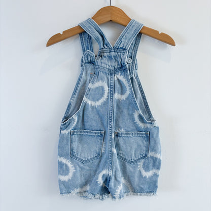 Heart Tie-Dye Shortalls (2T)