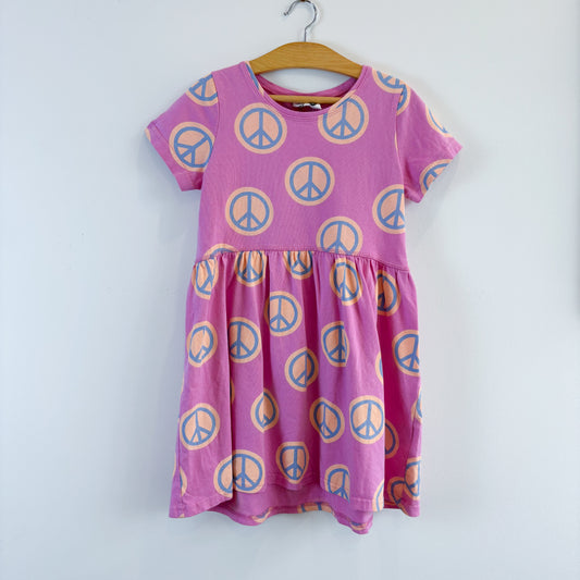 Pink Cotton Peace Dress (6Y)