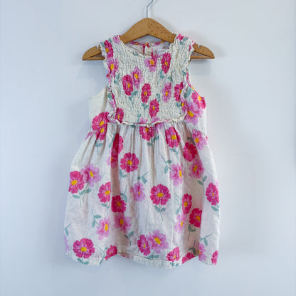 Cream Floral Dress (5-6Y)