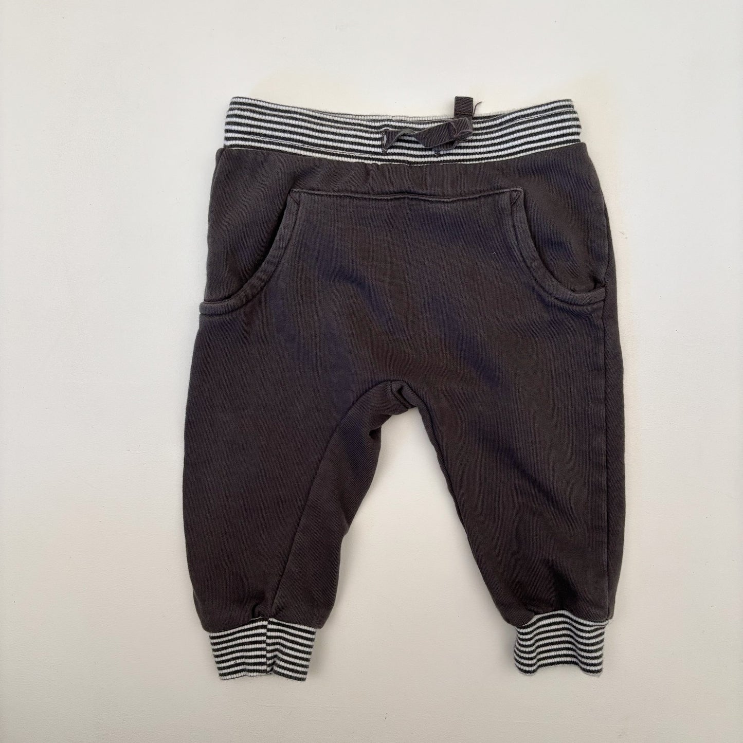 Grey Cotton Pants (6-9M)