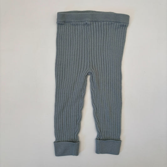 Blue Ribbed Leggings (18-24M)