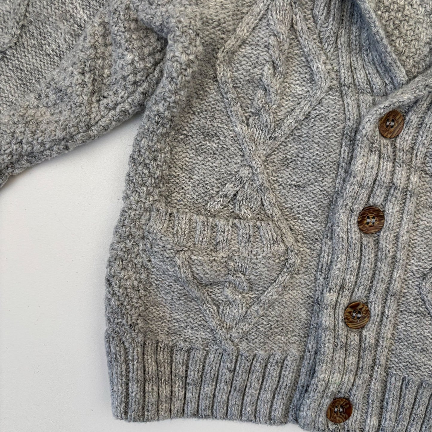 Grey Knit Sweater (6-9M)