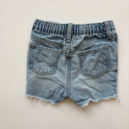 Sun Embroidery Denim Shorts (2T)
