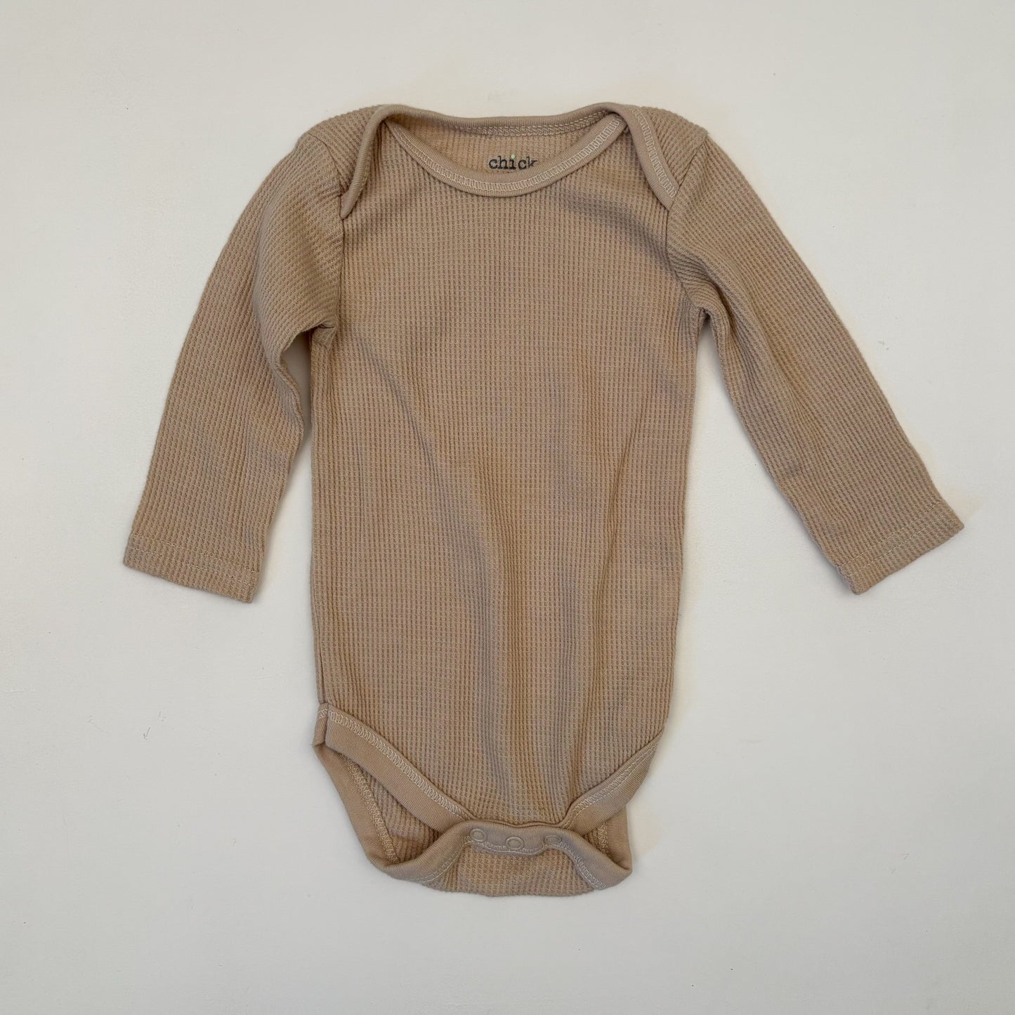 Tan Waffle Bodysuit (3-6M)