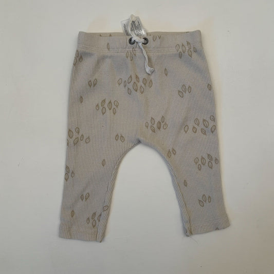 Leaf Print Waffle Pants (3-6M)