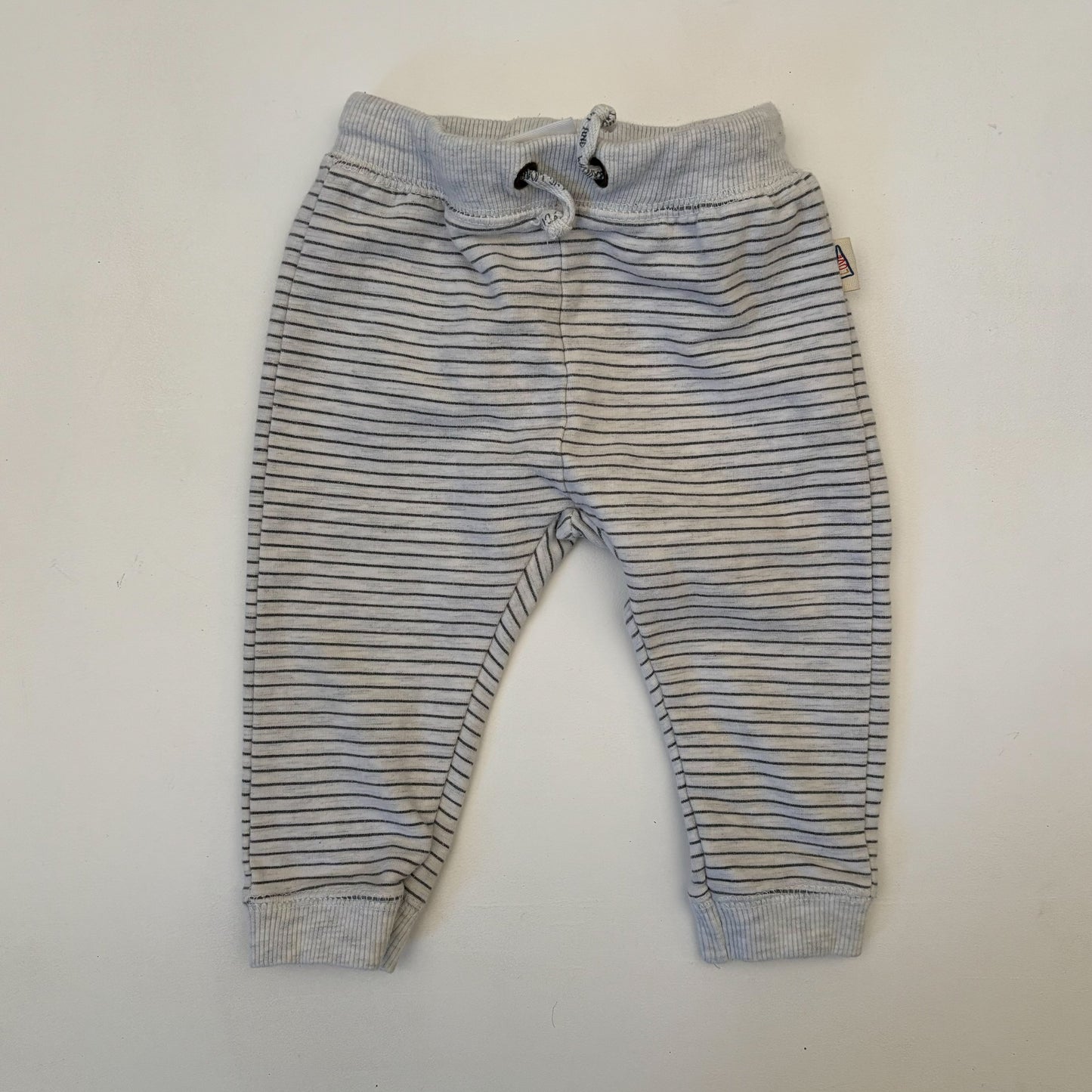 Grey Striped Sweat Pants (6-9M)