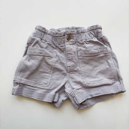 Washed Purple Denim Shorts (7Y)