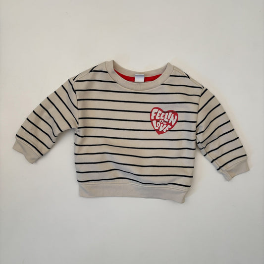 Striped Sweatshirt (6-12M)