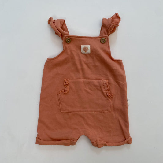 Organic Peach Overall Shorts