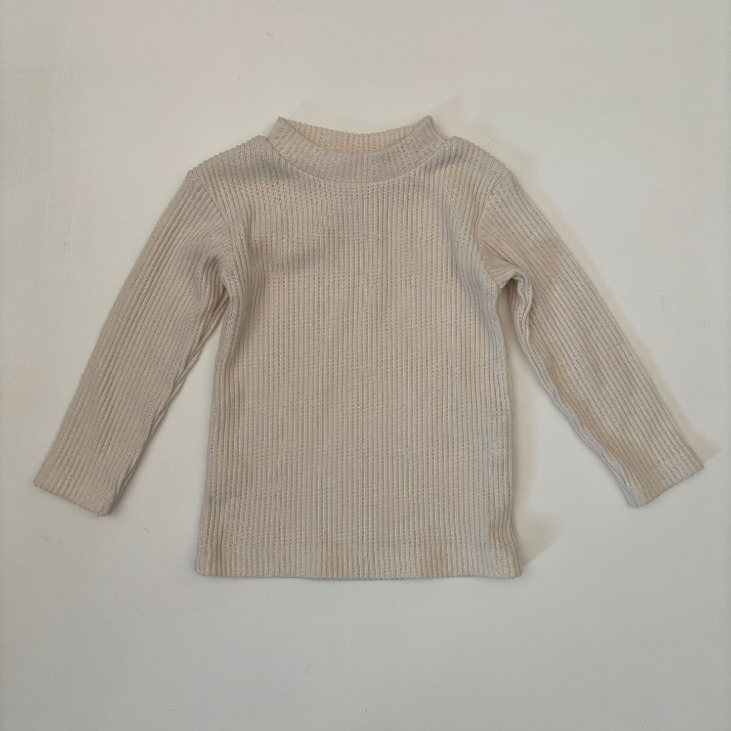 Cream Ribbed Top (6-9M)