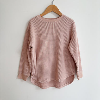 Pale Pink  Waffle Long Sleeve (6Y)