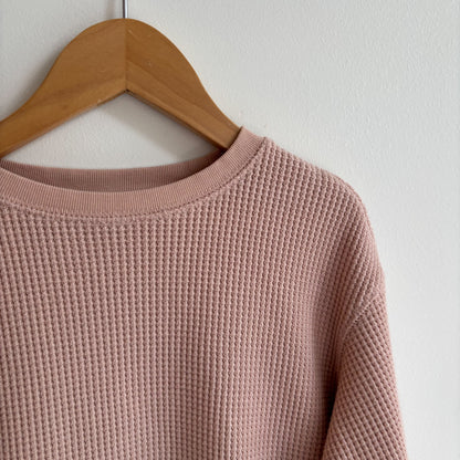 Pale Pink  Waffle Long Sleeve (6Y)