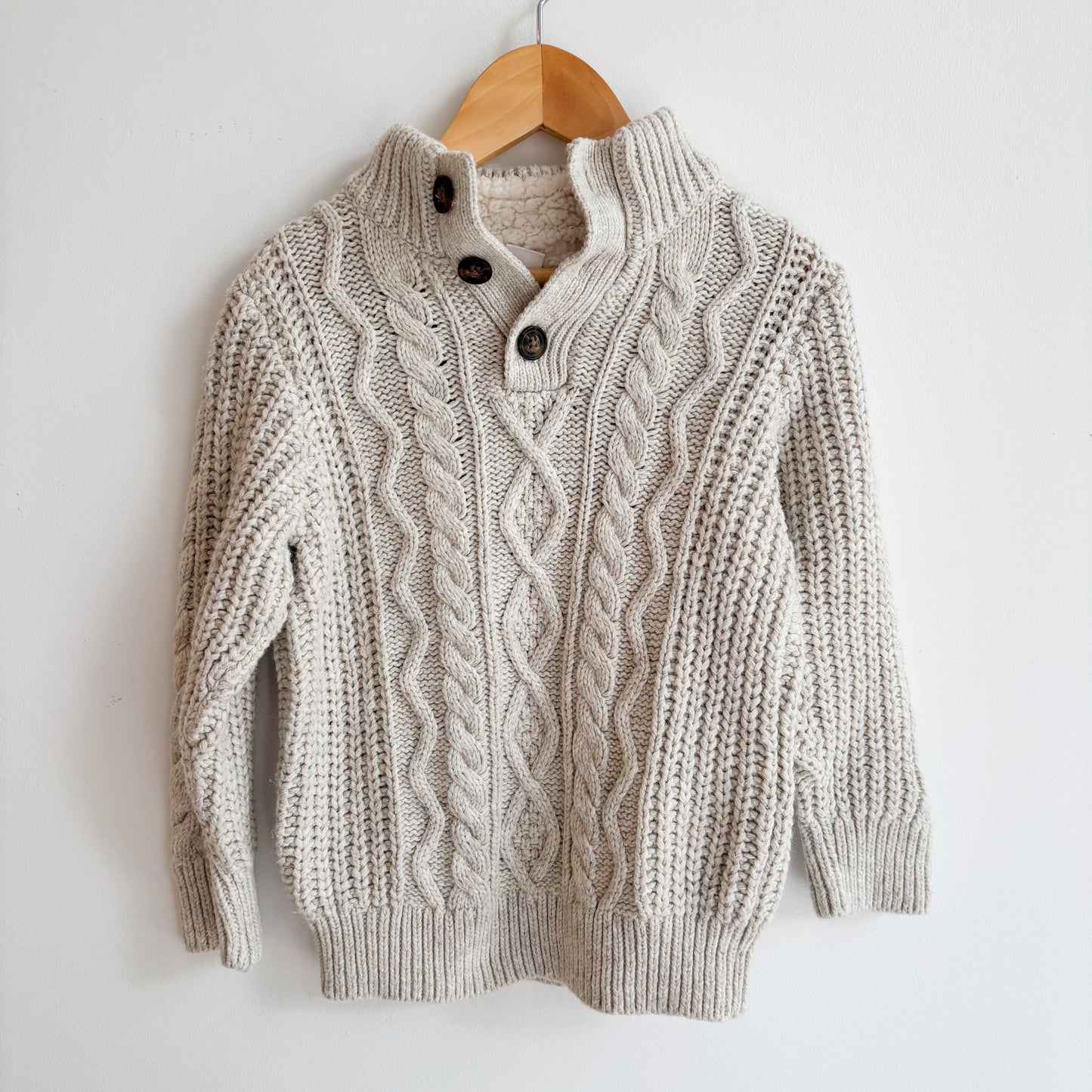 Thick Cable Knit Sweater (3Y)