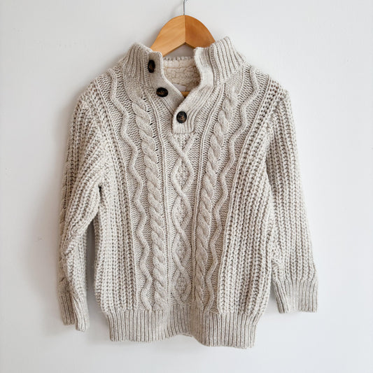 Thick Cable Knit Sweater (3Y)