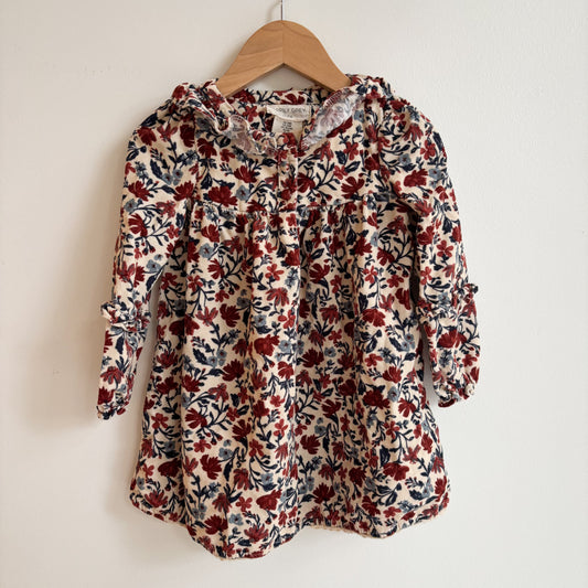 Floral Fine Corduroy Dress (24M)