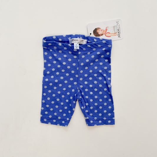 Blue Polka Dot Biker Shorts