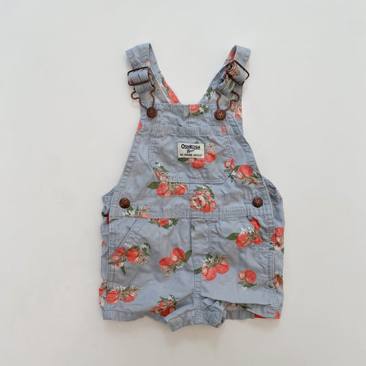 Peach Print Shorteralls