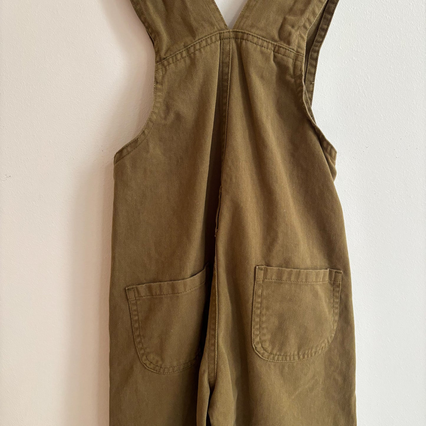 Green Embroidered Overalls (3T)