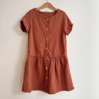 Rust Muslin Dress (8Y)