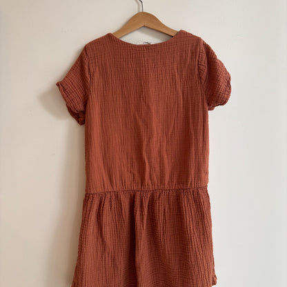 Rust Muslin Dress (8Y)