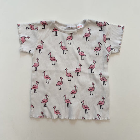 Ribbed Flamingo Tee