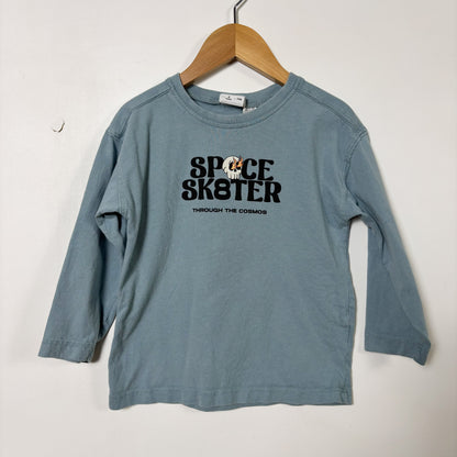 Skater Graphic Long Sleeve Shirt (4Y)