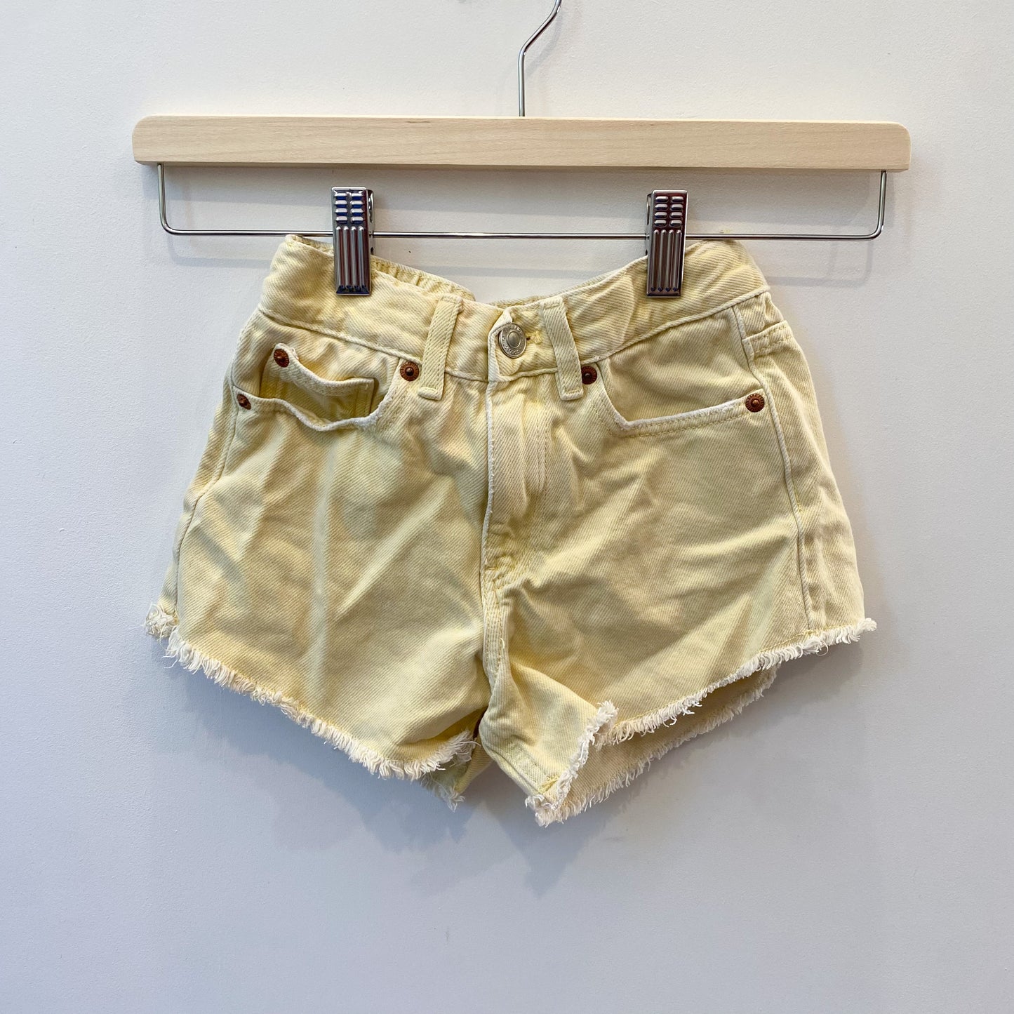 Pale Yellow Denim Shorts (6Y)