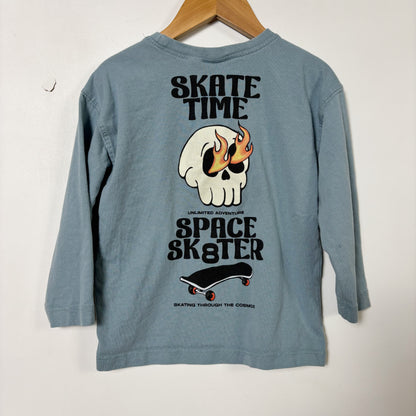 Skater Graphic Long Sleeve Shirt (4Y)