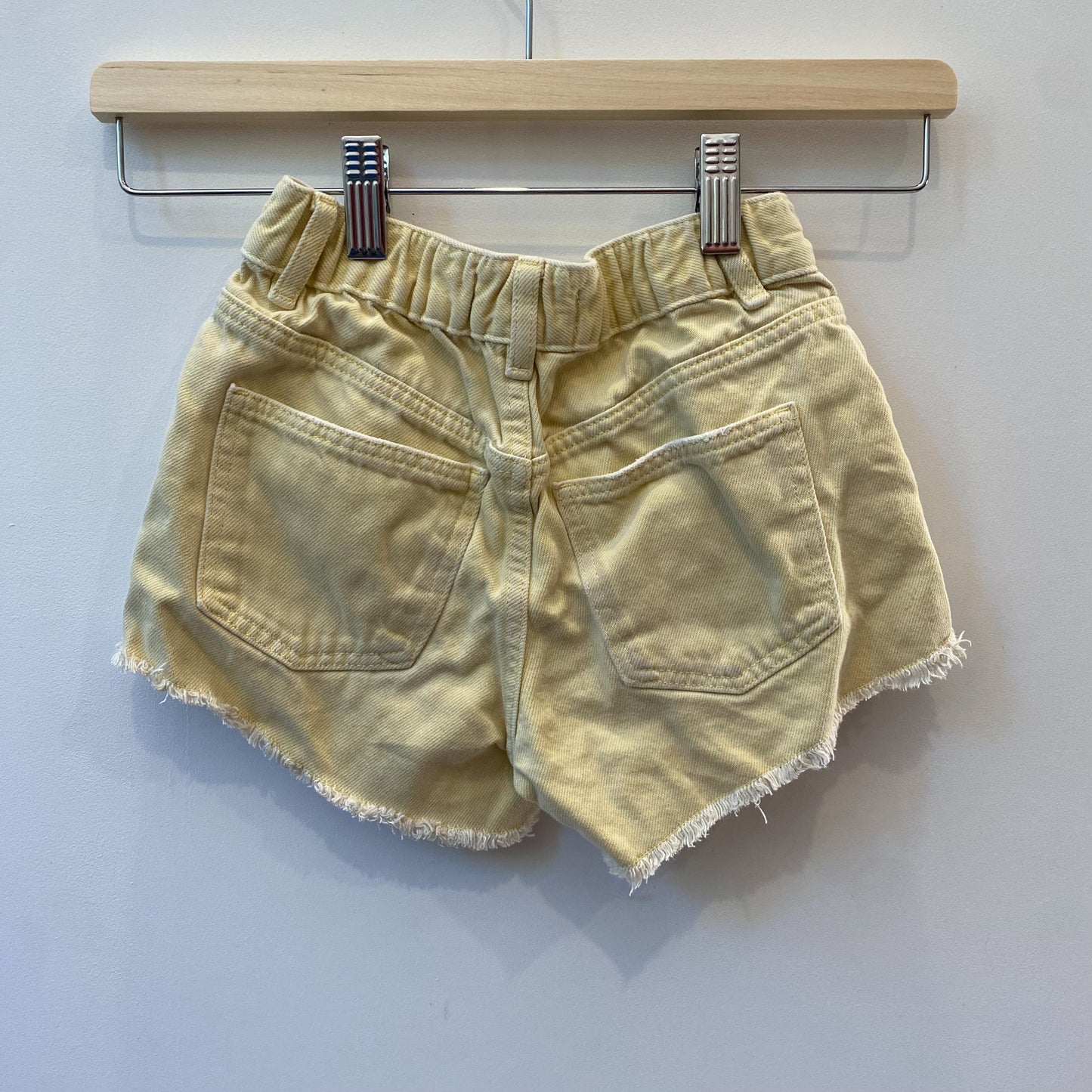 Pale Yellow Denim Shorts (6Y)