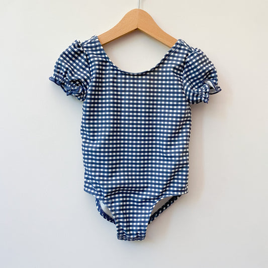 Blue Gingham Swimsuit (24M)