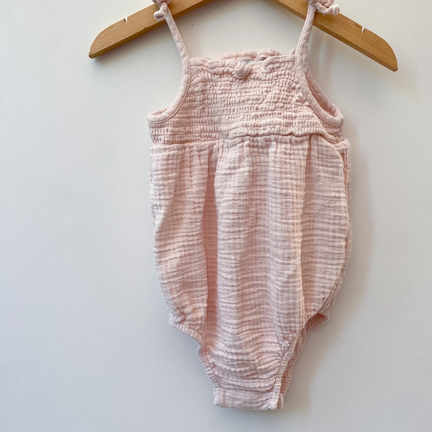 Pale Pink Gauze Bodysuit (12-18M)