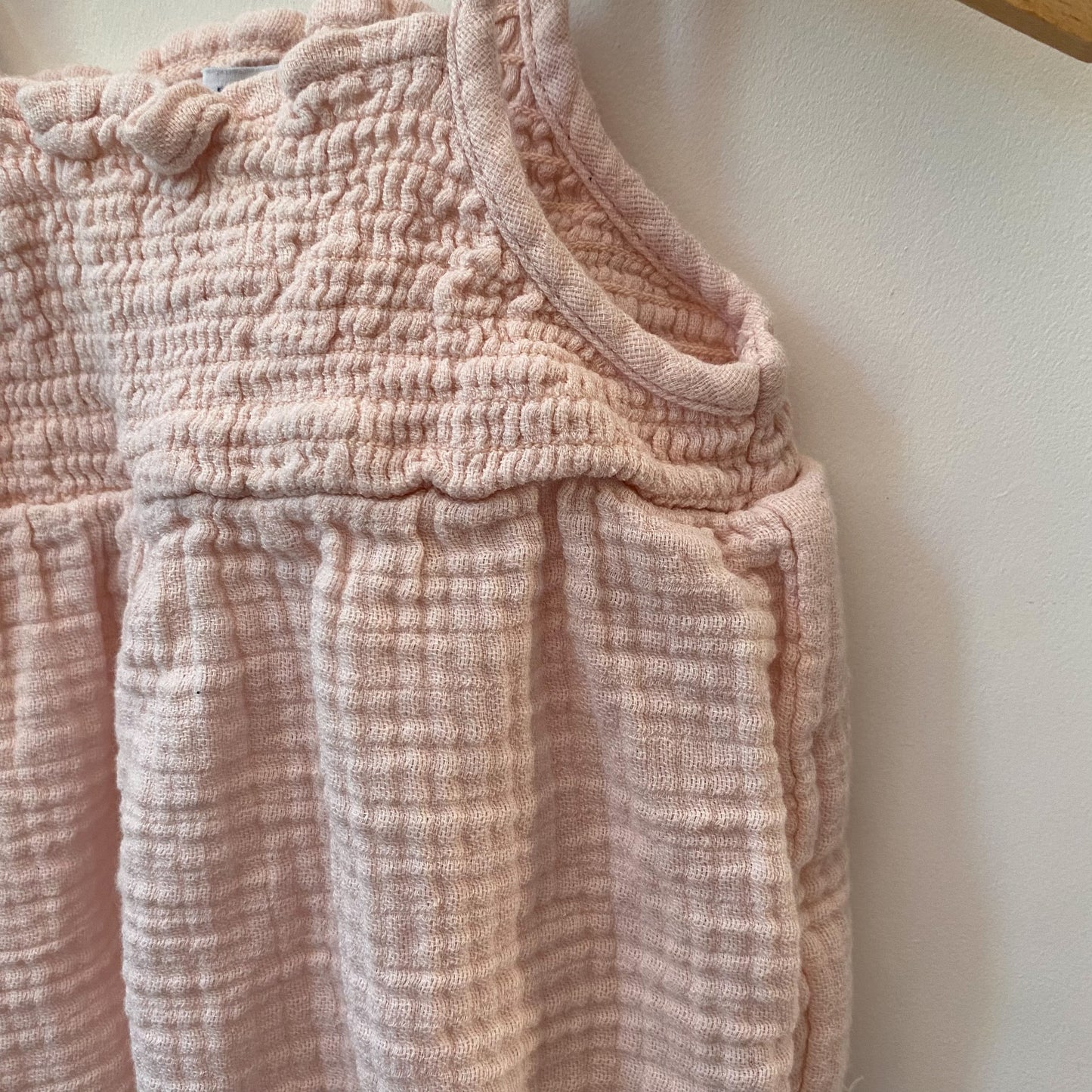 Pale Pink Gauze Bodysuit (12-18M)