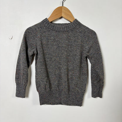 Grey Speckled Wool Sweater (2Y)