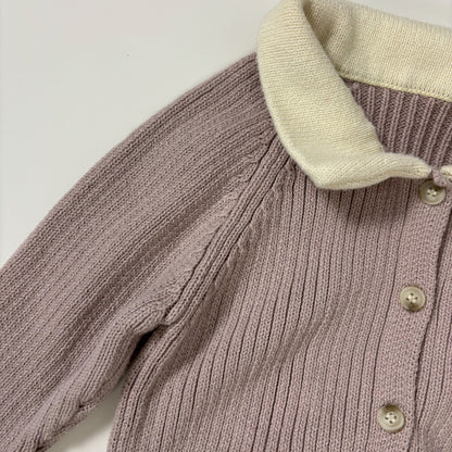 Knit Long Sleeve Romper (6-12M)