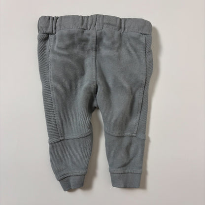 Grey Ribbed Pants (3-6M)