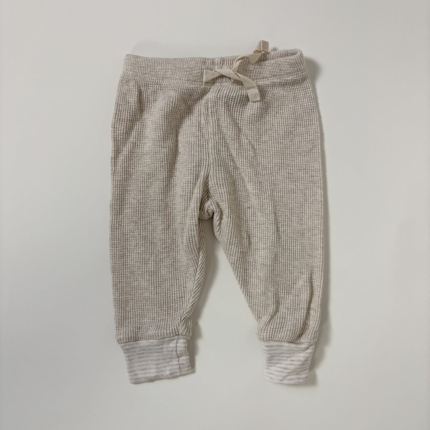 Cream Waffle Pants (6-12M)