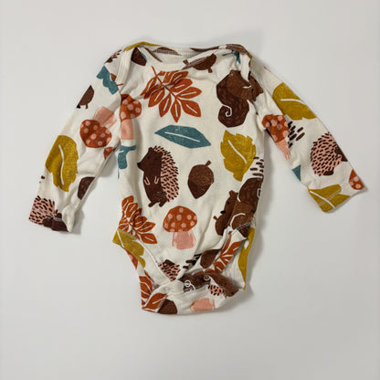 Fall Print Bodysuit (0-3M)