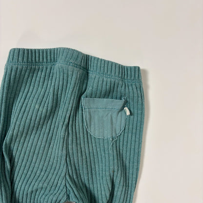 Turquoise Ribbed Leggings (12-18M)