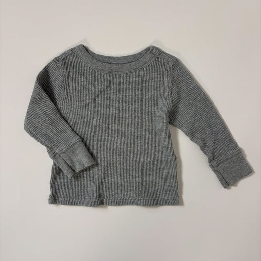 Grey Waffle Long Sleeve (12-18M)