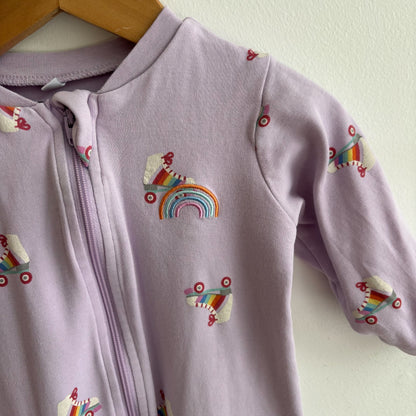Rainbow Rollerskate Sleepers (6-9M)