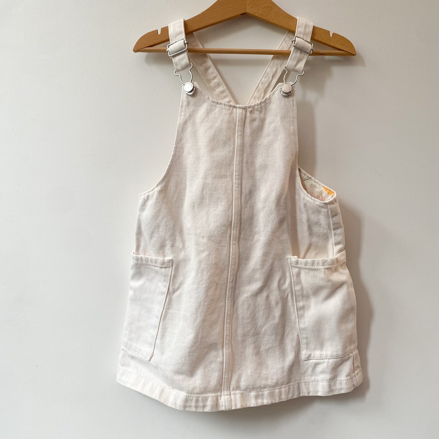 White Denim Overall Dress (5T)