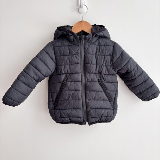Lightweight Black Puffer Jacket (2Y)