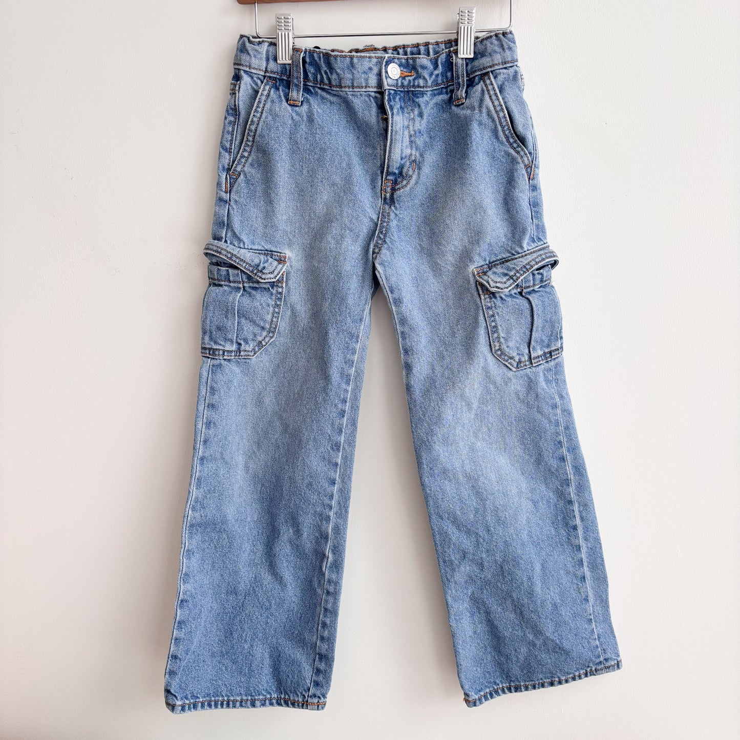High Rise Baggy Wide Leg Jeans (8Y)