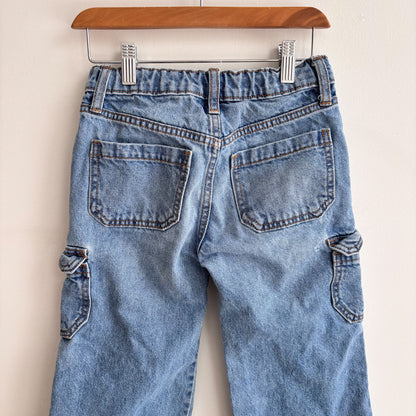 High Rise Baggy Wide Leg Jeans (8Y)