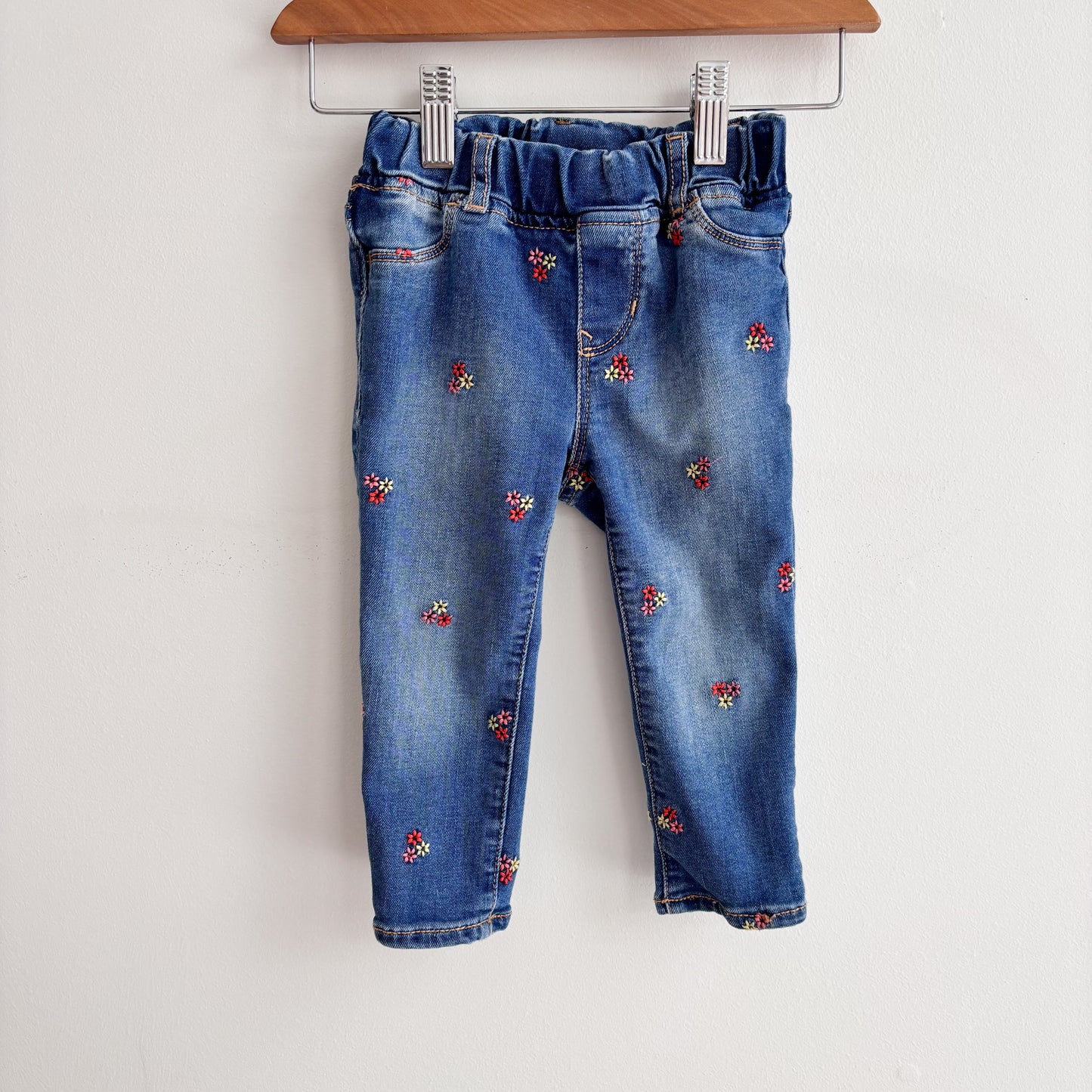 Embroidered Flower Jeans (18-24M)