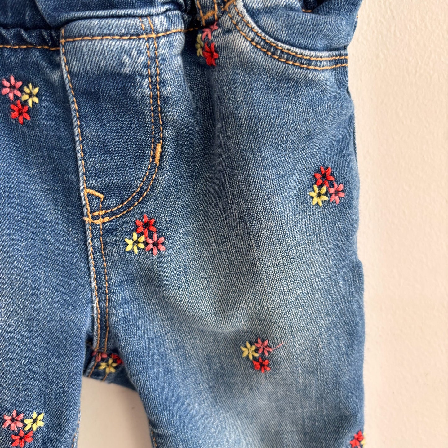 Embroidered Flower Jeans (18-24M)