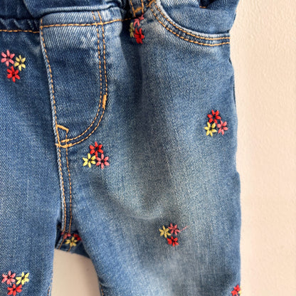 Embroidered Flower Jeans (18-24M)