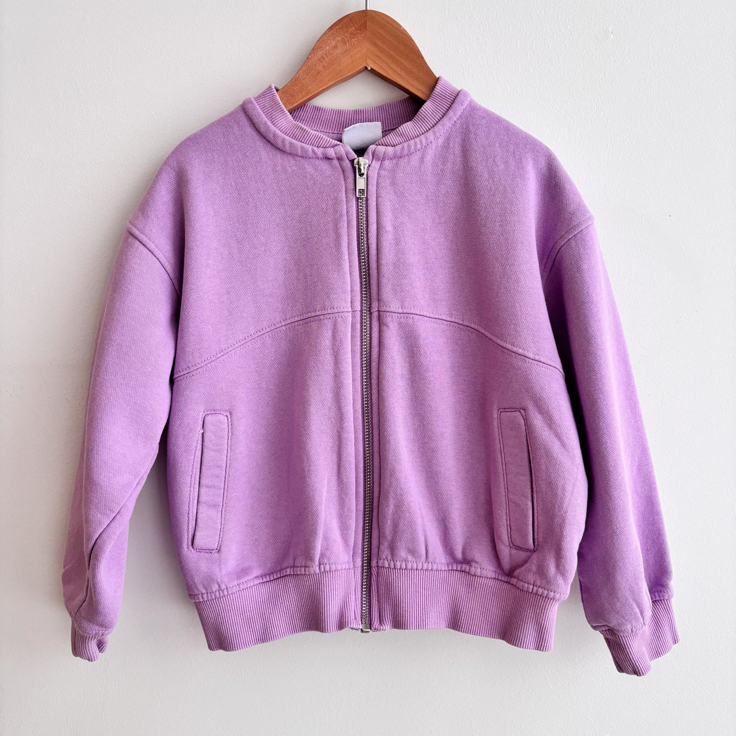 Purple Zip Sweatshirt (7Y)