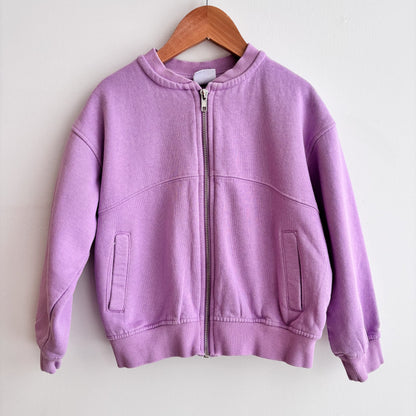 Purple Zip Sweatshirt (7Y)